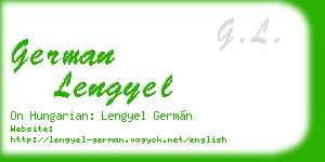 german lengyel business card